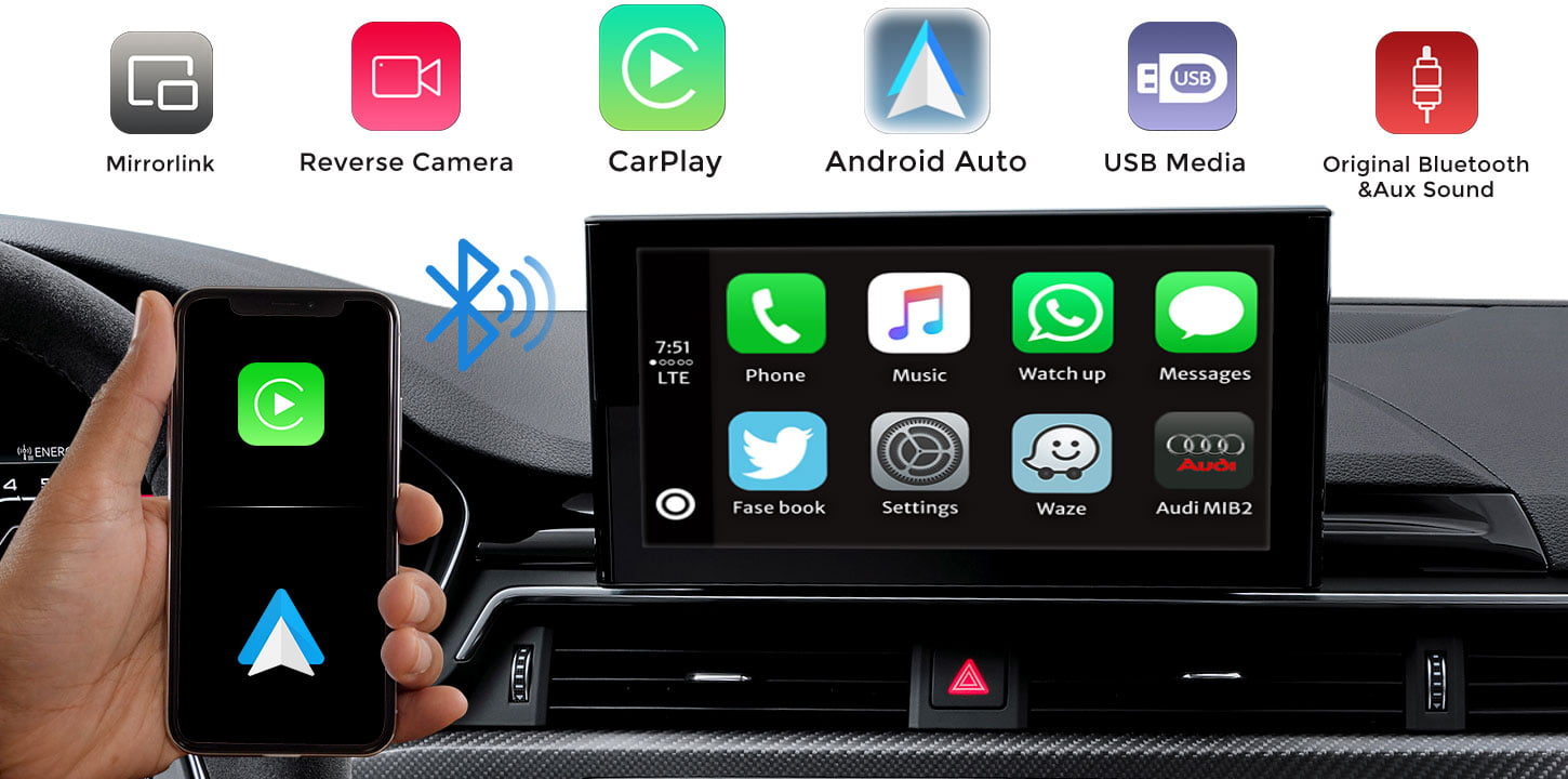 wireless carplay box for audi